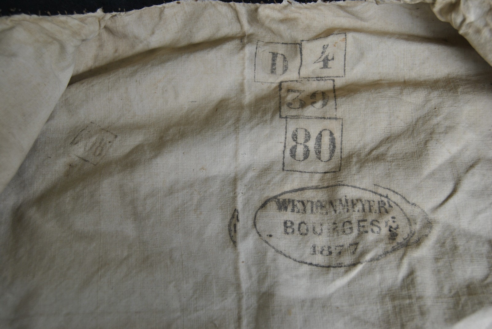 Model 1872 French Dolman 20th Artillery Regiment 20e régiment d'artillerie