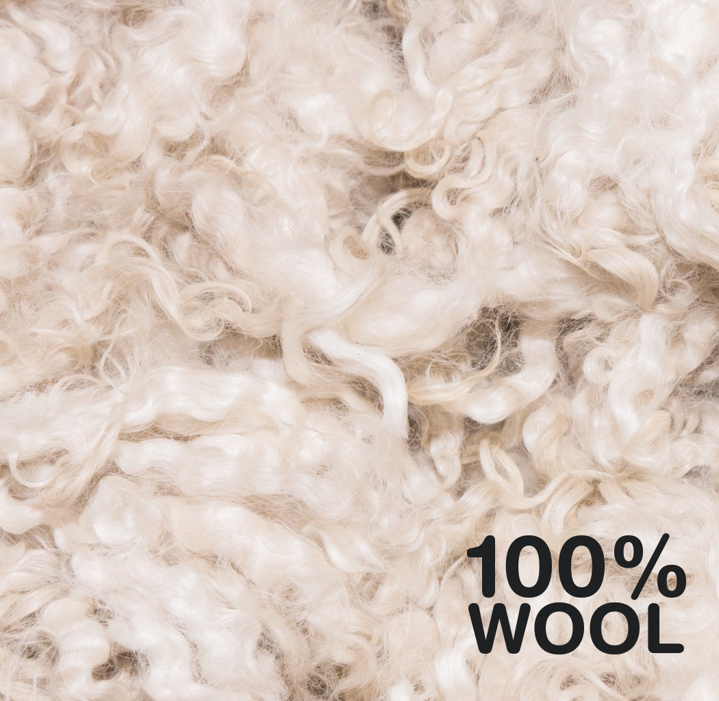 8" Wool Compounding Buff and Shine Pad - Hook and Loop Grip