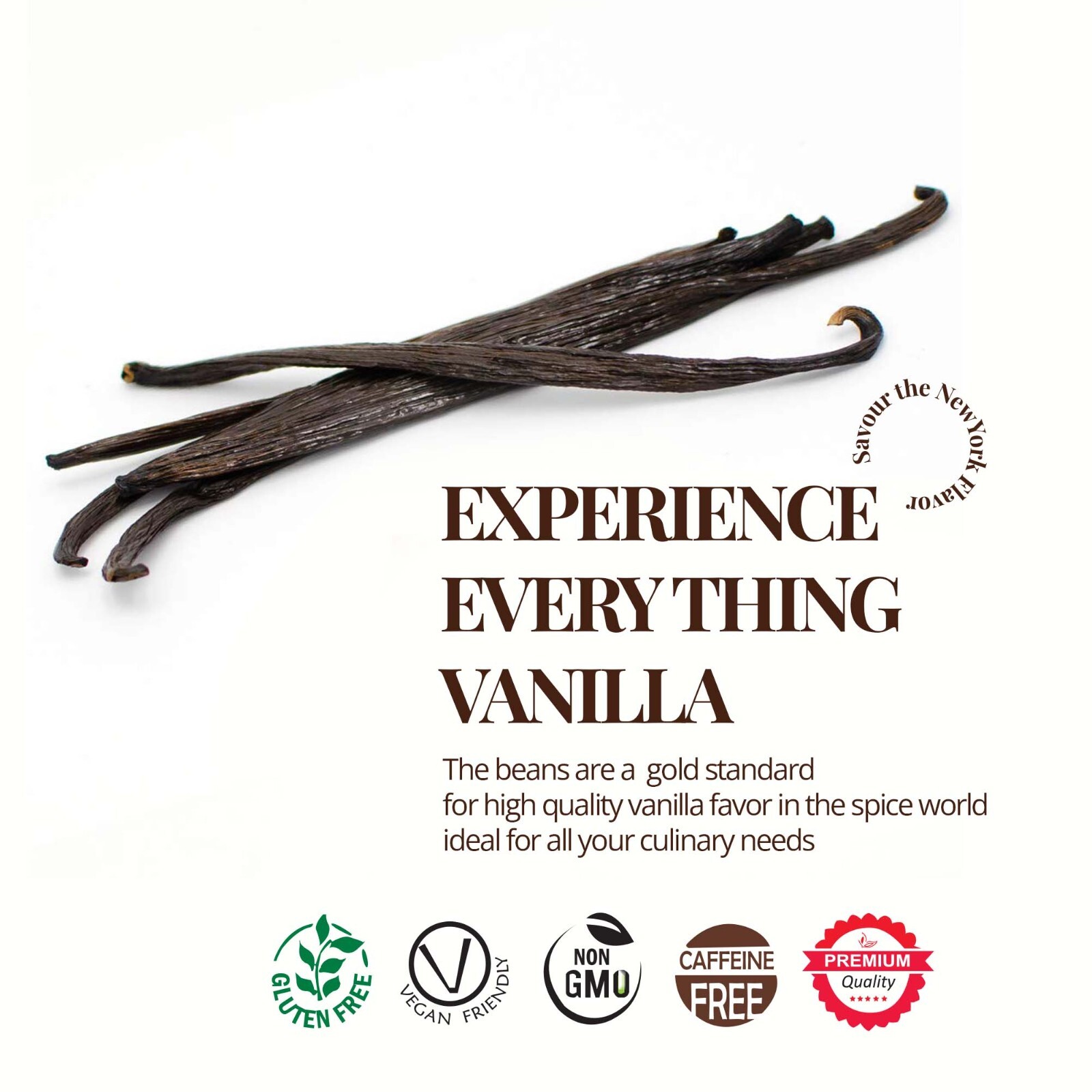 Whole Vanilla Beans Grade A, Vanilla Beans For Vanilla Extract & Baking