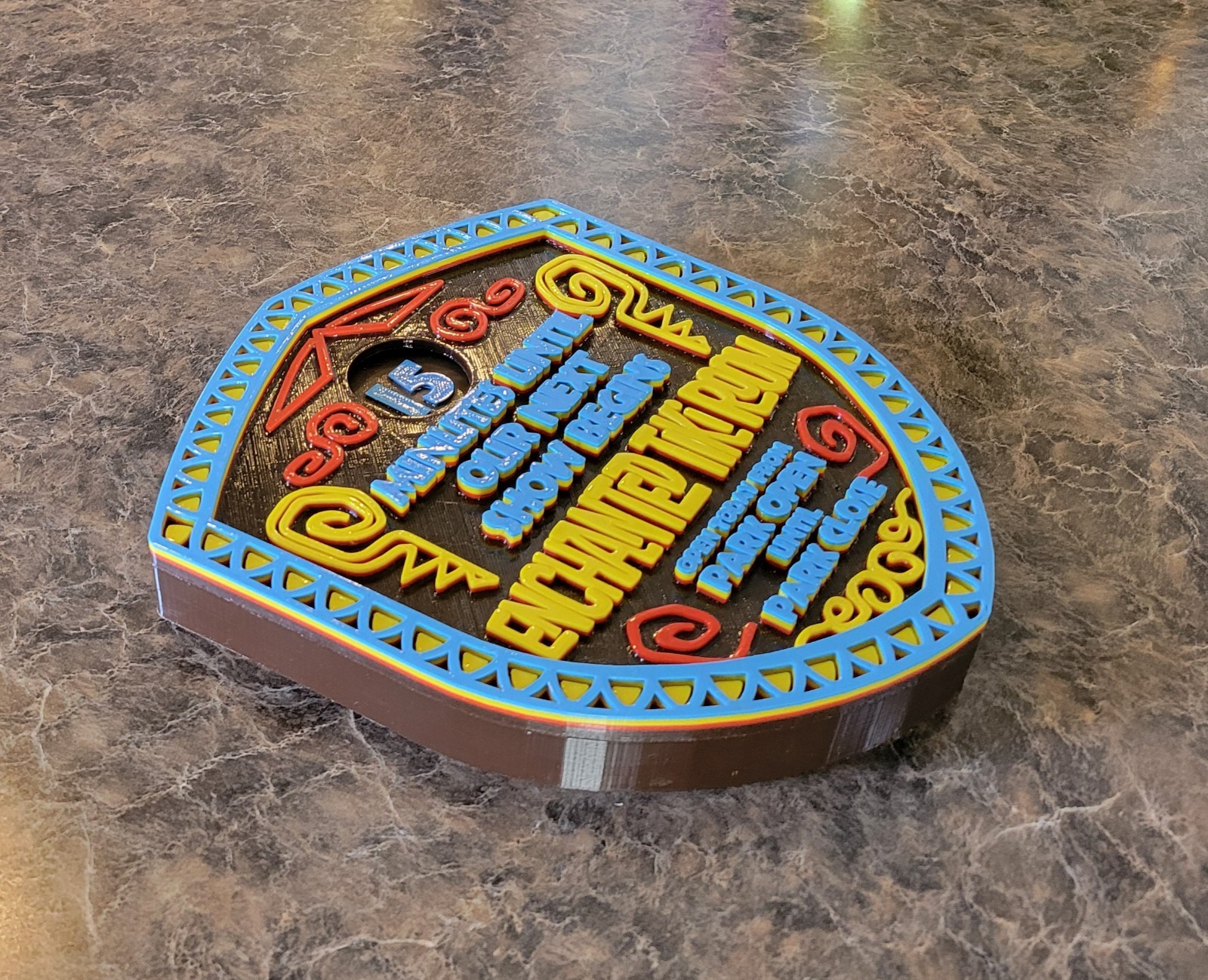 9 x 7.5 inch Enchanted Tiki Room Next Show Sign Adventureland Replica Plaque