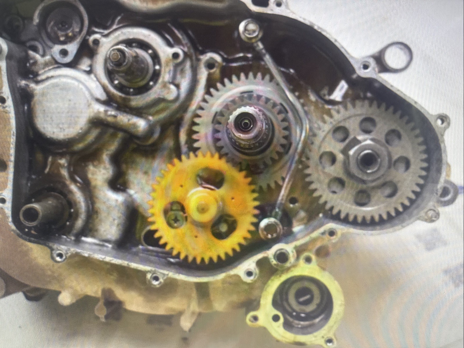 S1-4 Lower Engine Motor Crank Case 99 Yamaha Big Bear YFM 350 1999 ATV 2x4 Quad