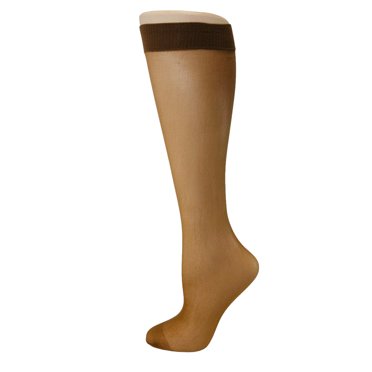 12 Pair Sheer Nylon Comfort Top Knee Highs Knee High Made In USA Choice of Color