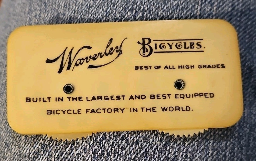 Waverly Bicycle Advertising Celluloid Game Counter