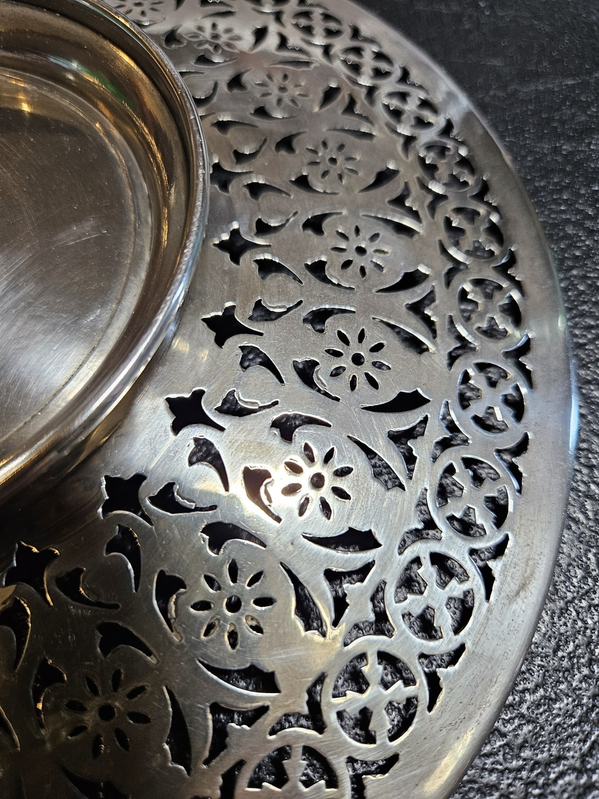 E. A. Brown Antique Sterling Silver Fancy Tray / Dish