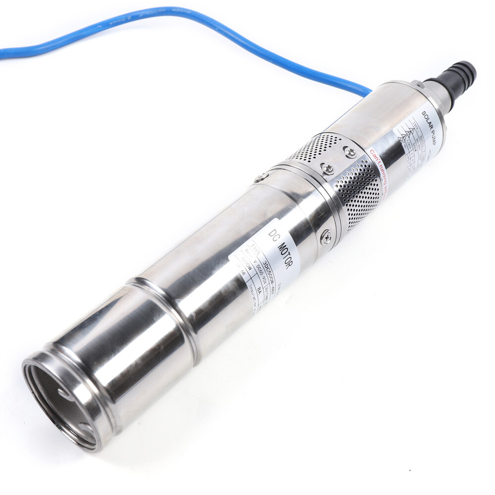 3" Solar Water Pump 48V 500W Submersible Bore Deep Well Pump MPPT Controller Kit