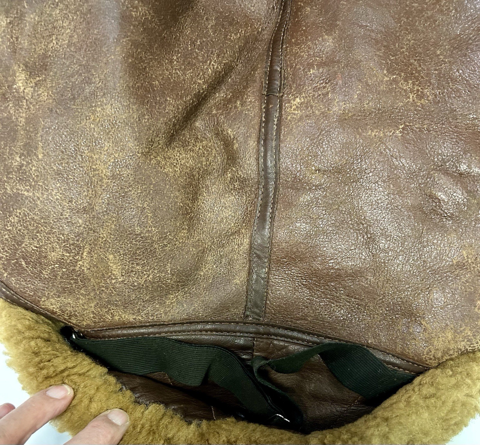 Aero British RAF WW2 Pilot Irvin Sheepskin Leather Flight Jacket