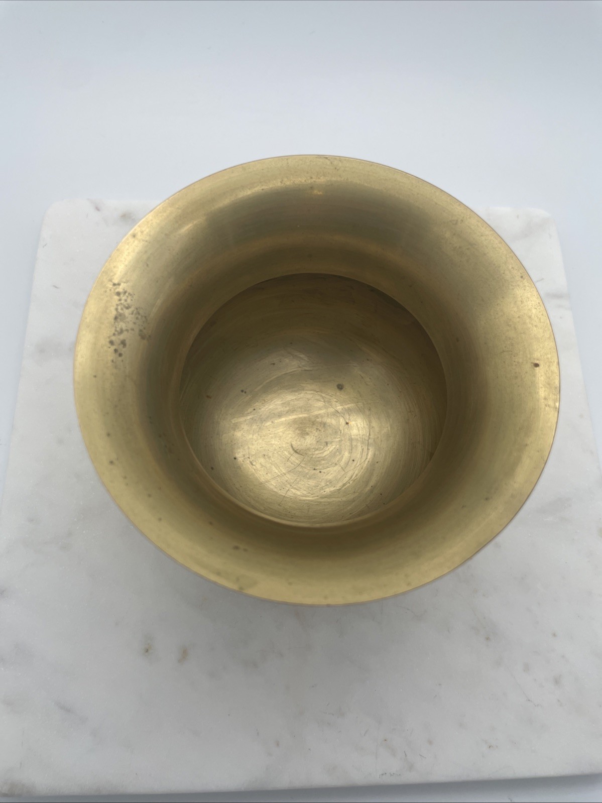 Vintage Brass Mini U.S. Tobacco Co Spittoon Ash Tray Decorative Piece