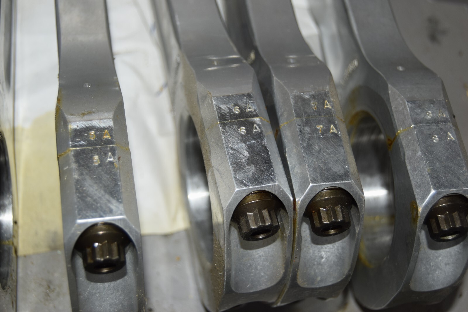 Used Childs & Albert Top Fuel Deep Cycle Connecting Rods - Nitro Drag Funny Car