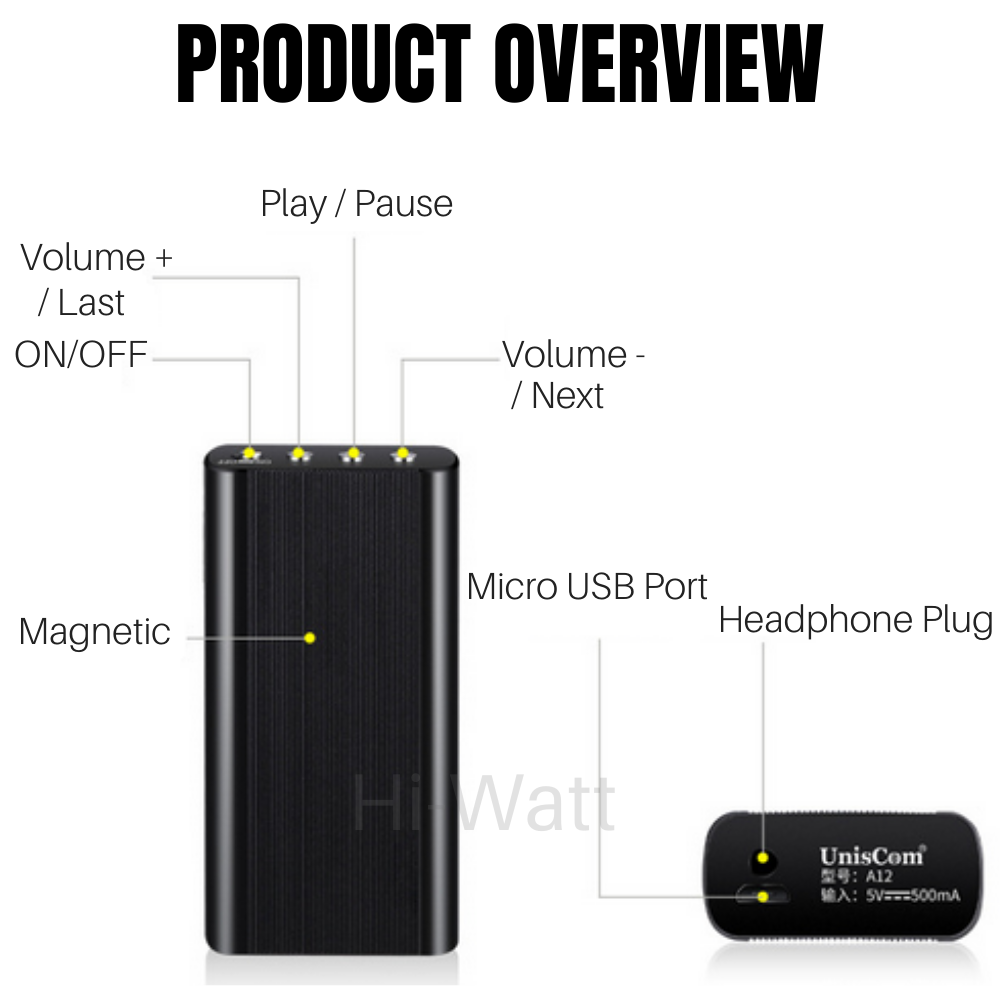240 Hr Spy Mini MP3 Digital Voice Activated Recorder 16GB Audio Recording Device