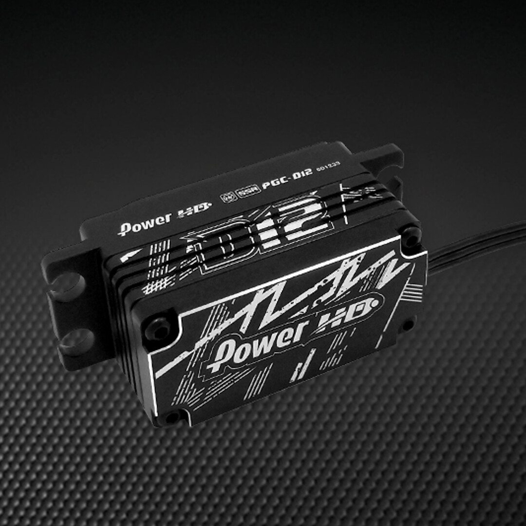 POWER HD D12 HV Brushless 131.9 oz / 0.059 Titanium / Digital Low Profile Servo
