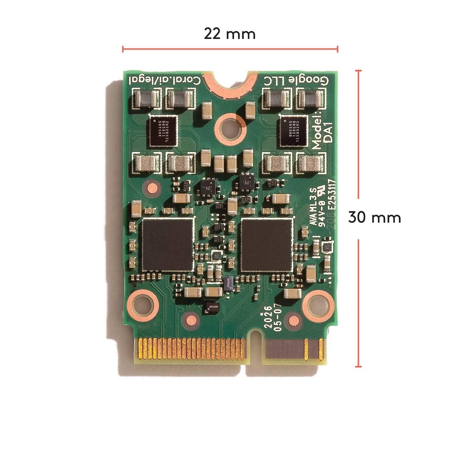 Google Coral M.2 Accelerator with Dual Edge TPU