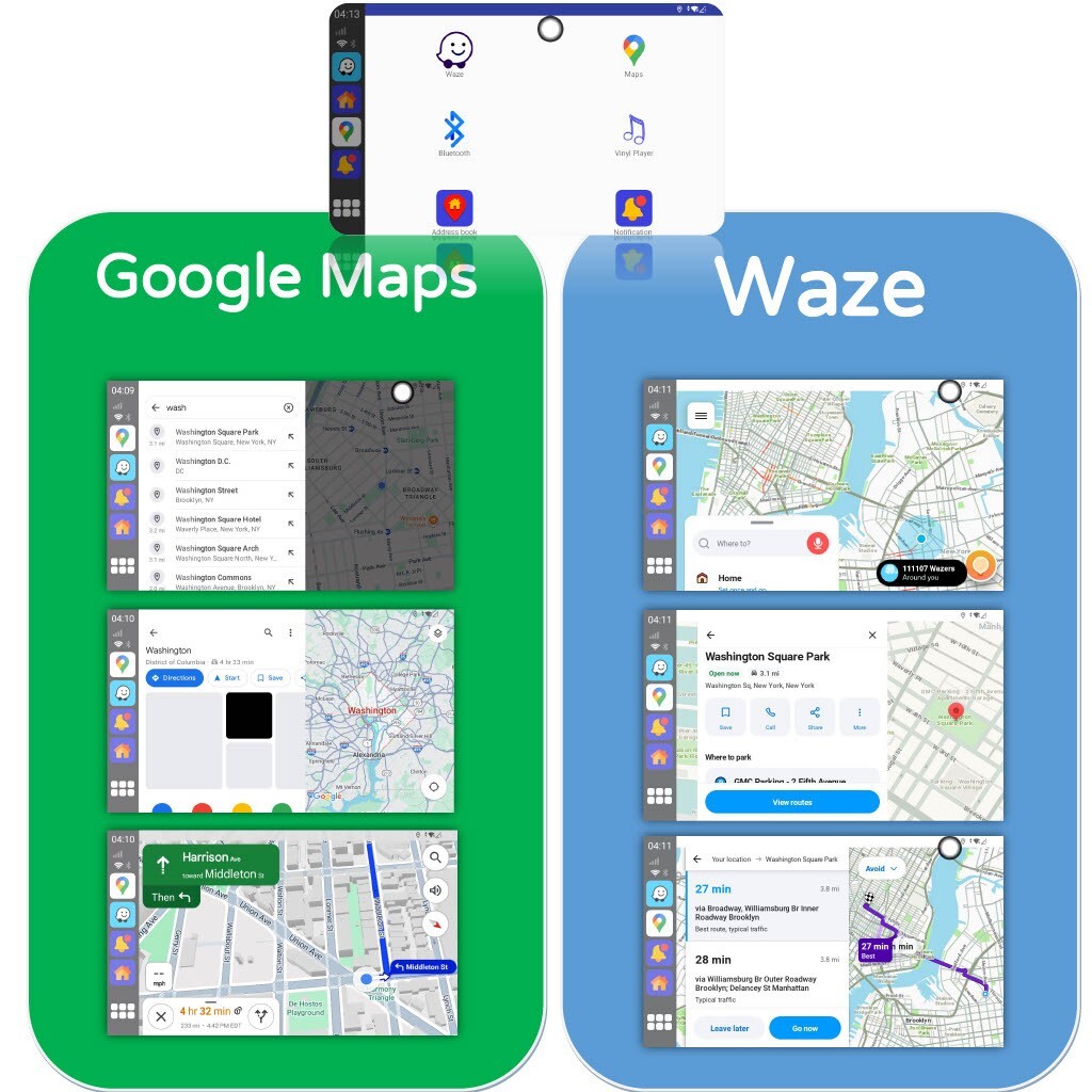Used AutoWays | Waze and google maps device without screen, Sim card included!
