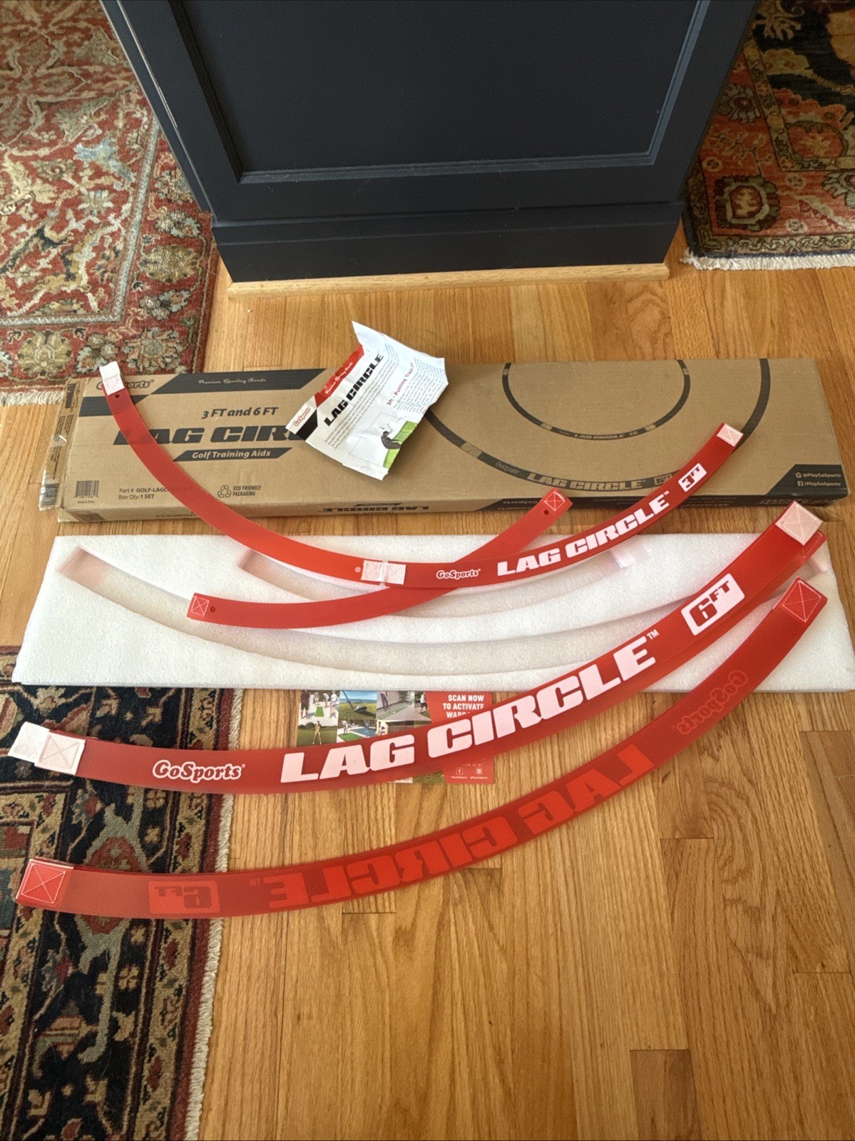 GoSports LAG Circle Putting and Chipping Training Tool - Includes 6 ft and 3 ft