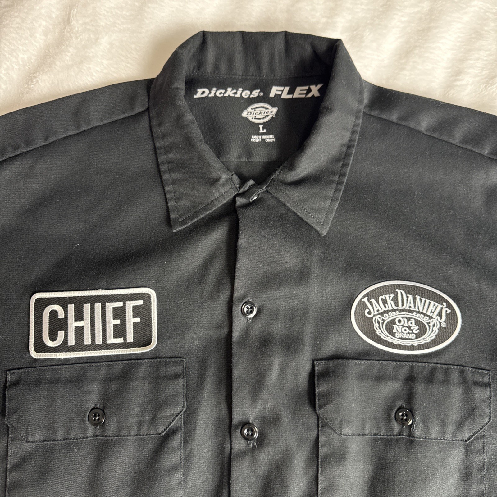 Eric Church Chief Jack Daniels Dickies Work Shirt Men's L