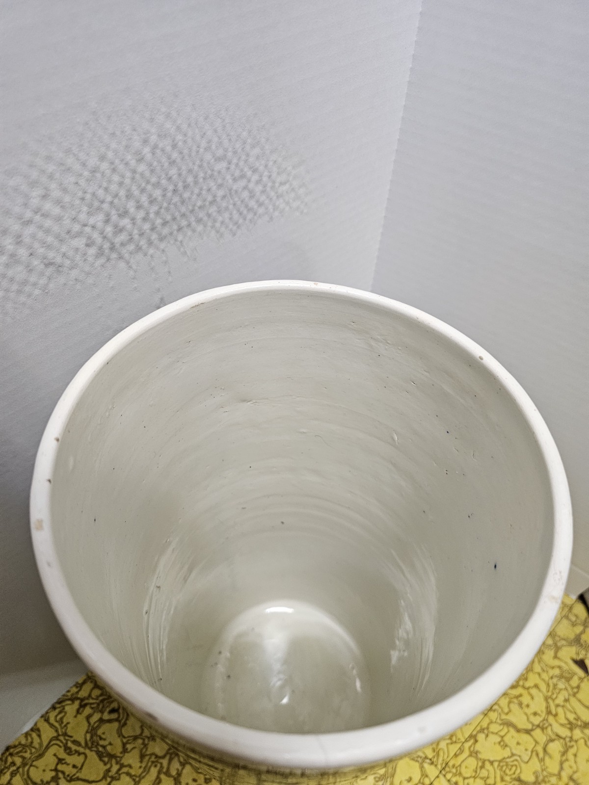 Vintage Art Pottery Hermes Style Umbrella Stand Signed Spain Mid-Century