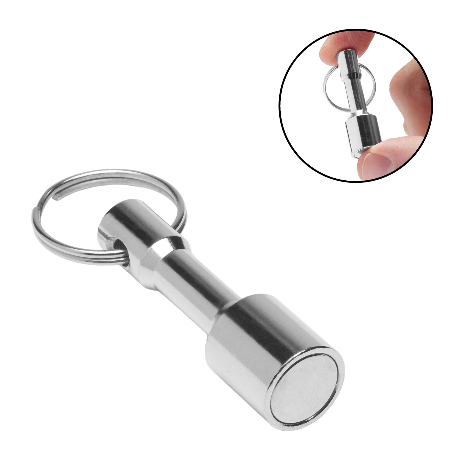Keychain Neodymium Magnet for Testing Brass, Gold, Silver, Coins, Jewelry