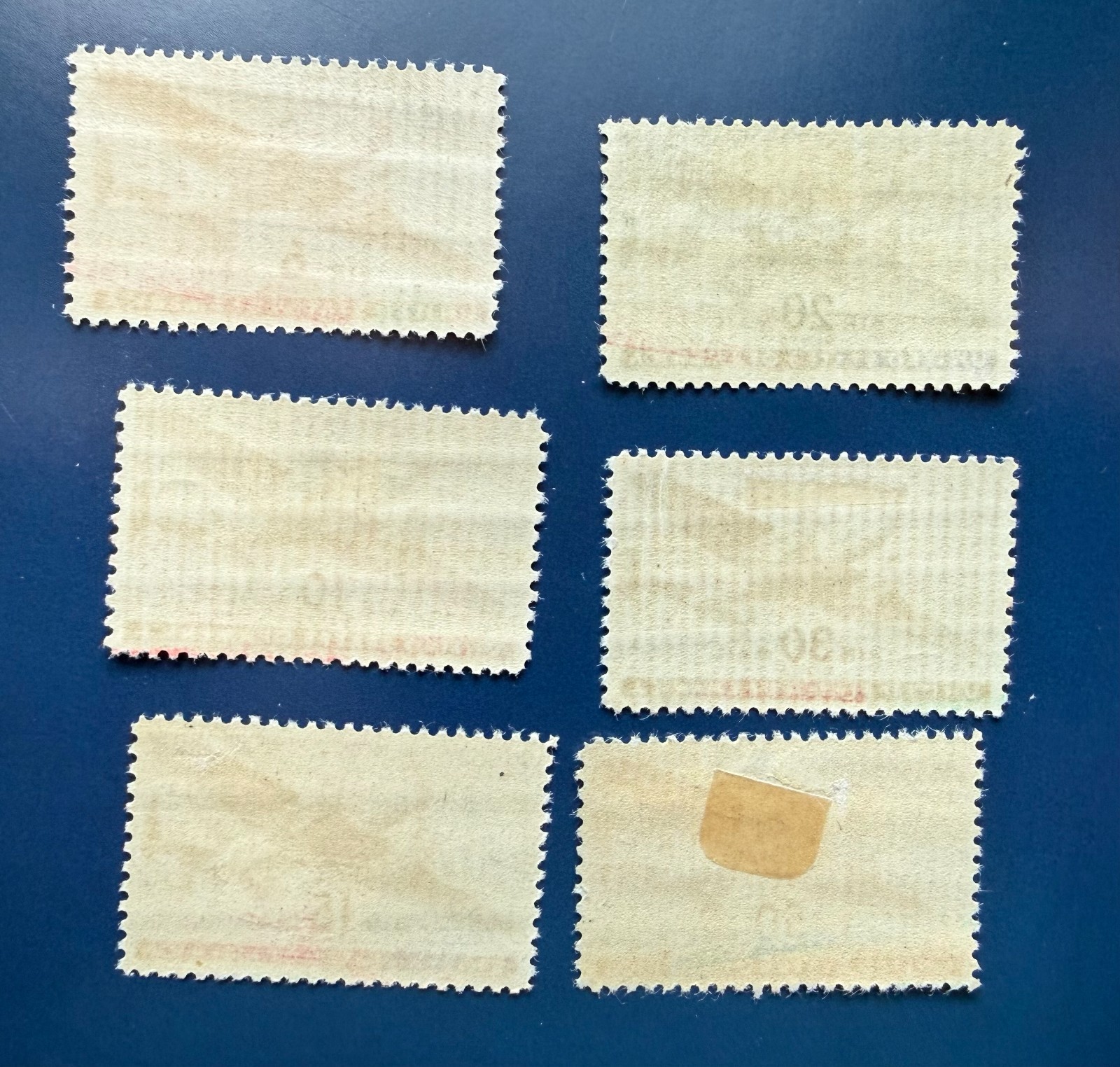 US Airmail Airpost Set of 6 C25-C31 Skymaster Twin Motor MLH