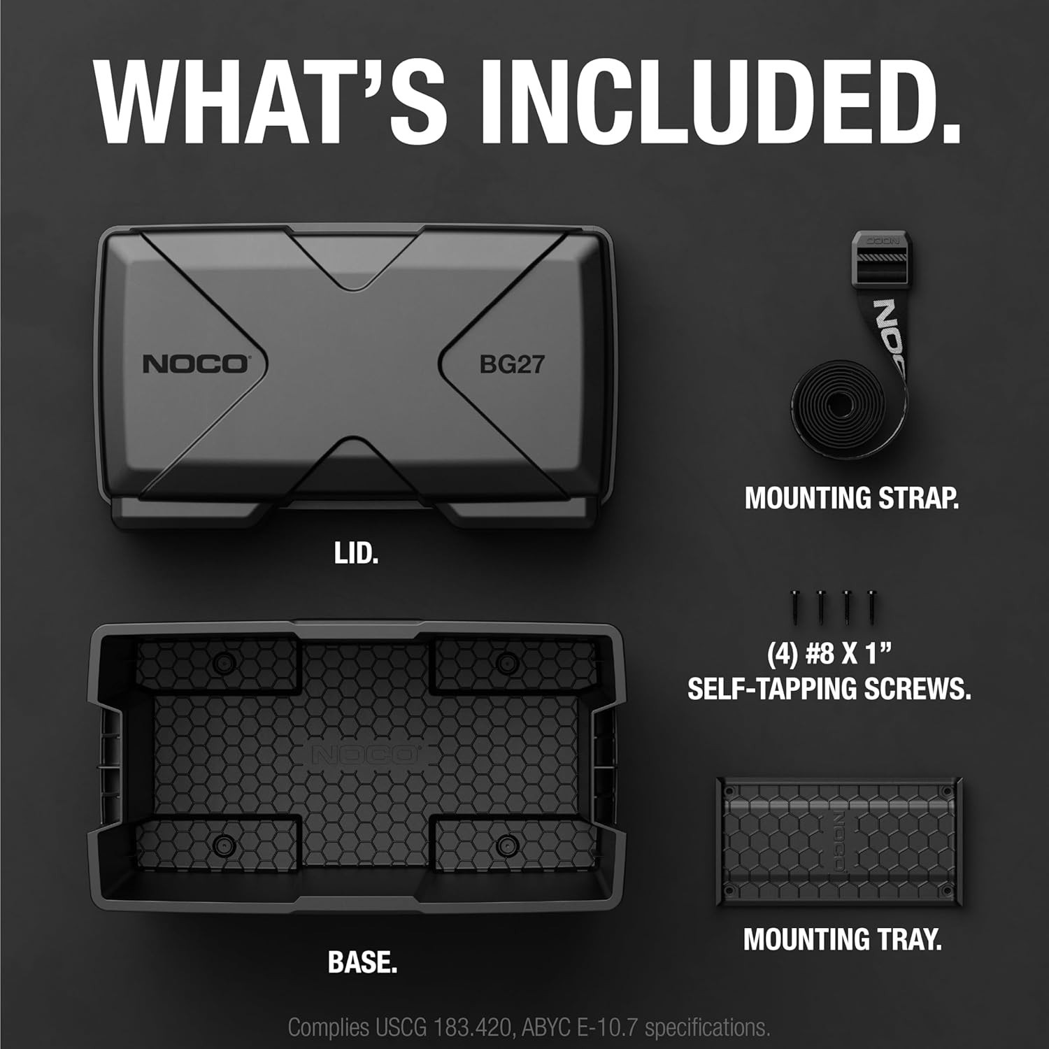 Heavy Duty Battery Box Group 27 Car Automotive Marine RV Boat Camper