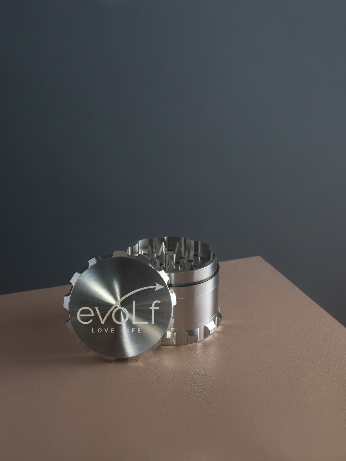 Evolf Stainless Steel Herb Grinder 2.0"- 4 piece Heavy Duty Premium and Luxury