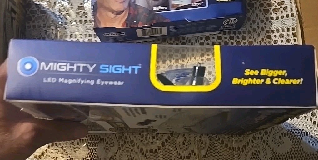 Mighty Sight LED Magnifying Eyewear 160% Magnification Rechargeable New