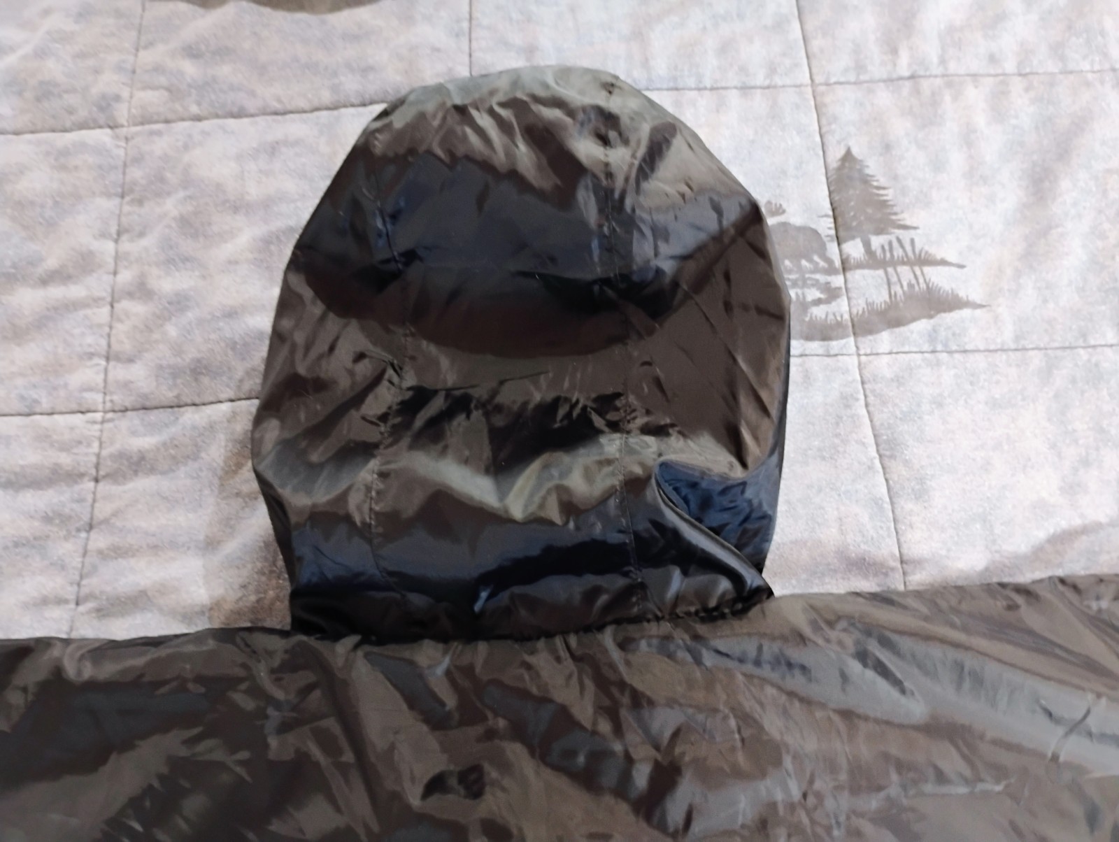 Rain Poncho Serra Hoodie Fleece Lined Black Poncho Unisex One Size Fits All