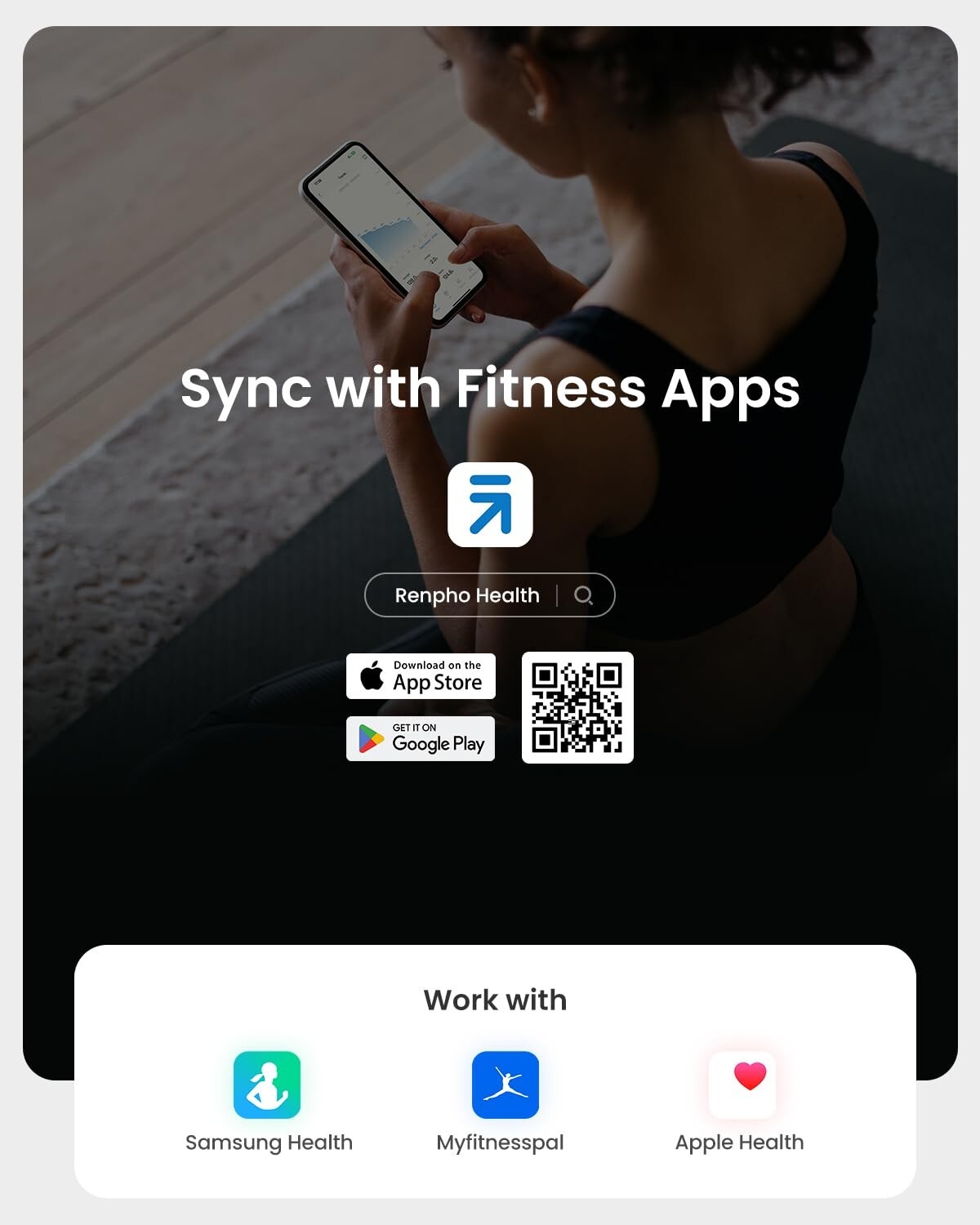 RENPHO Elis 2 Bluetooth Body Fat Scale, Smart Digital Bathroom Weight Scale Gift