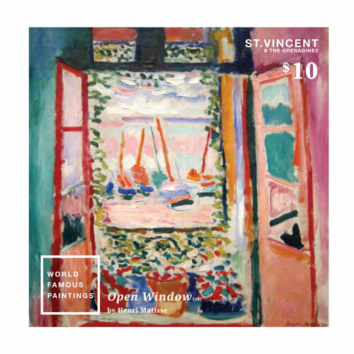 St. Vincent 2014 -  Open Window Matisse Art - Souvenir Stamp Sheet - MNH