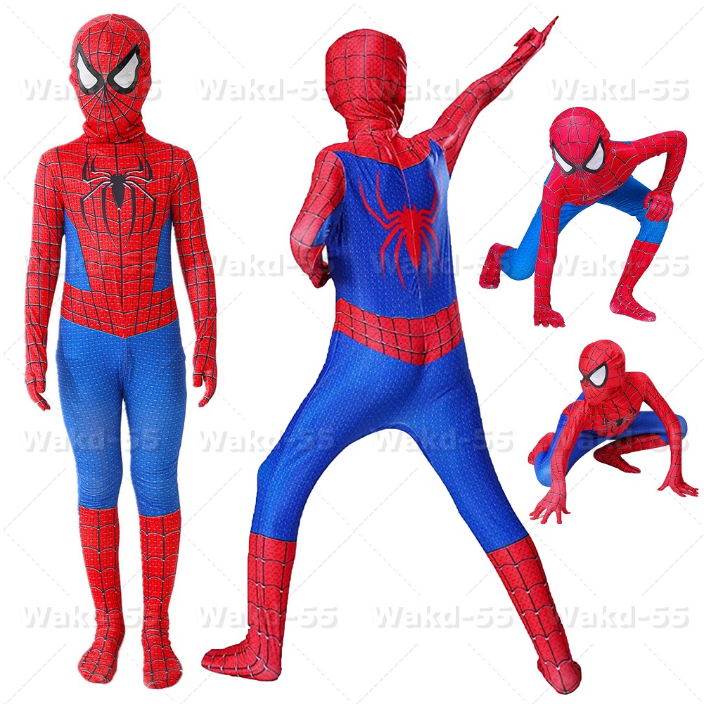 The Amazing Spider-Man Jumpsuit Cosplay Costume Spiderman Bodysuit Kids / Adult