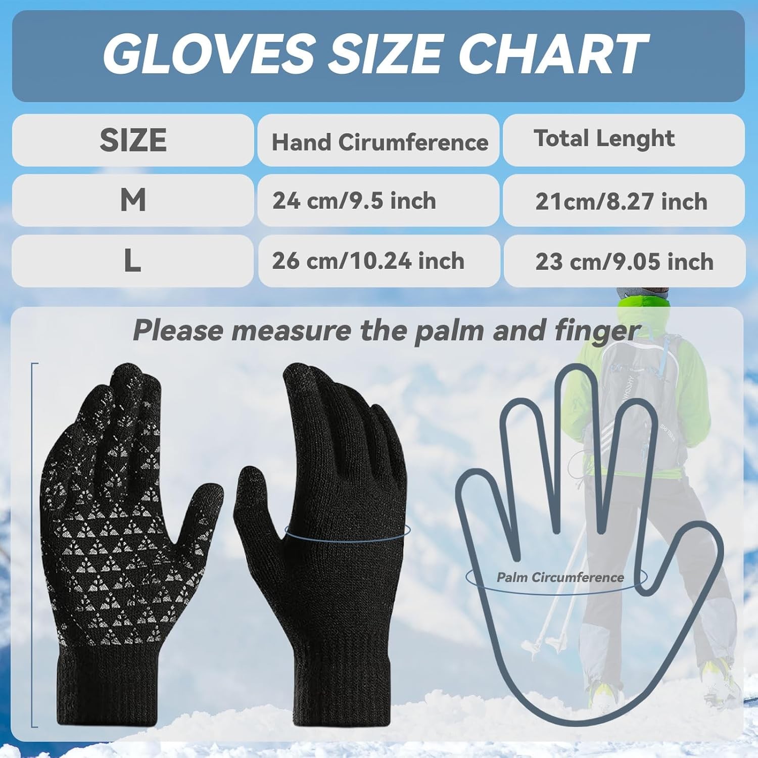 Warm Thermal Running Gloves Men Women Touchscreen Winter Soft Lined Gloves