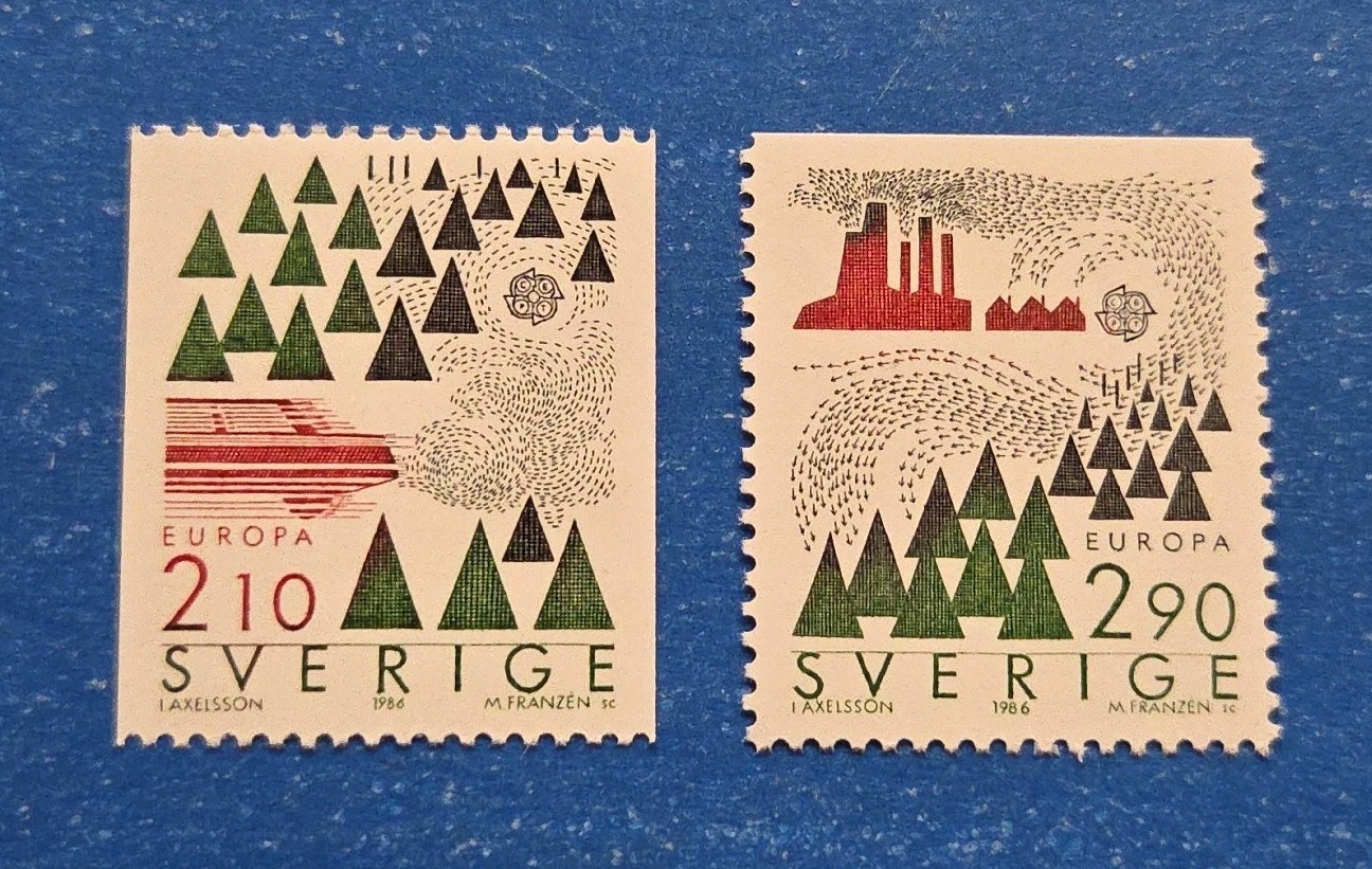 Sweden Stamps, Scott 1605-1606 Complete Set MNH