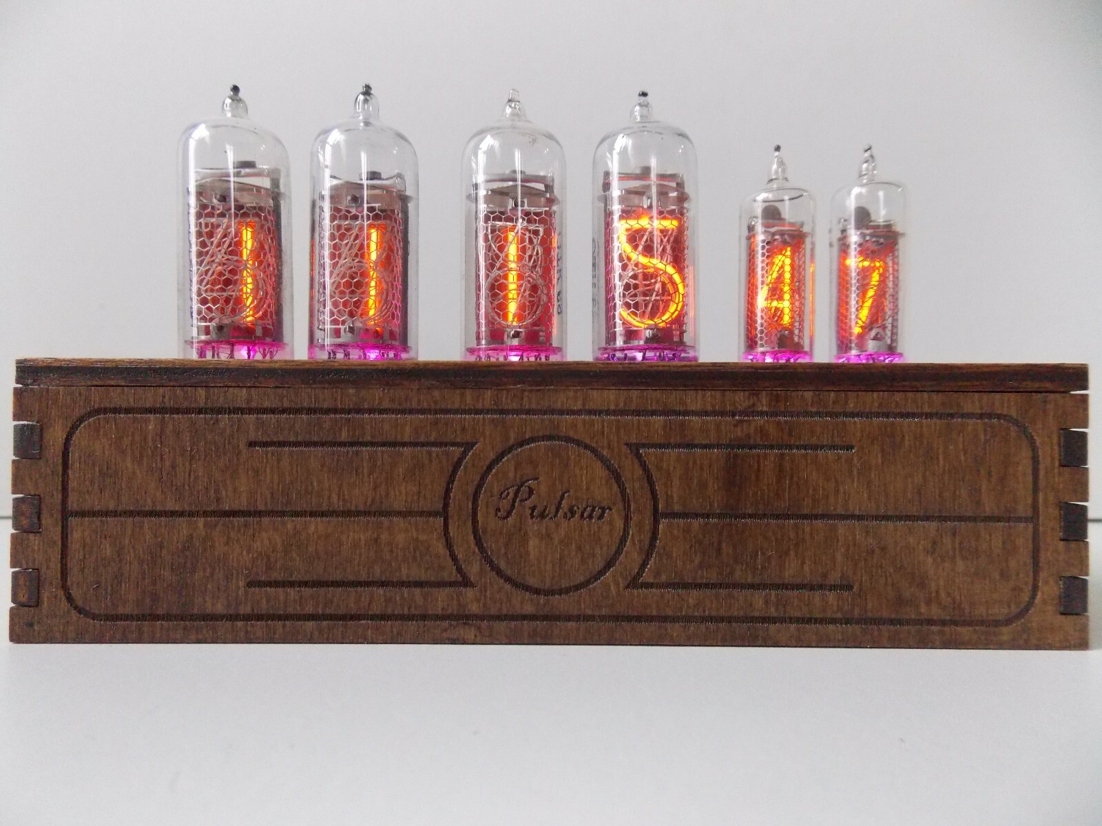 Nixie tube clock IN-14+IN-16 RGB table desk retro old vintage clock for bedroom
