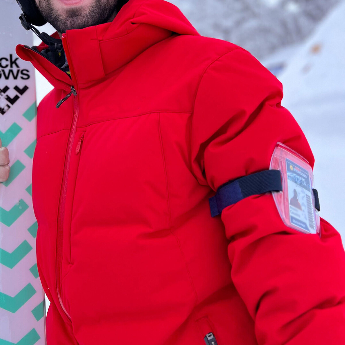 Heavy Duty Waterproof Armband ID Badge Holder / Season Lift Ticket Arm Ski Pass