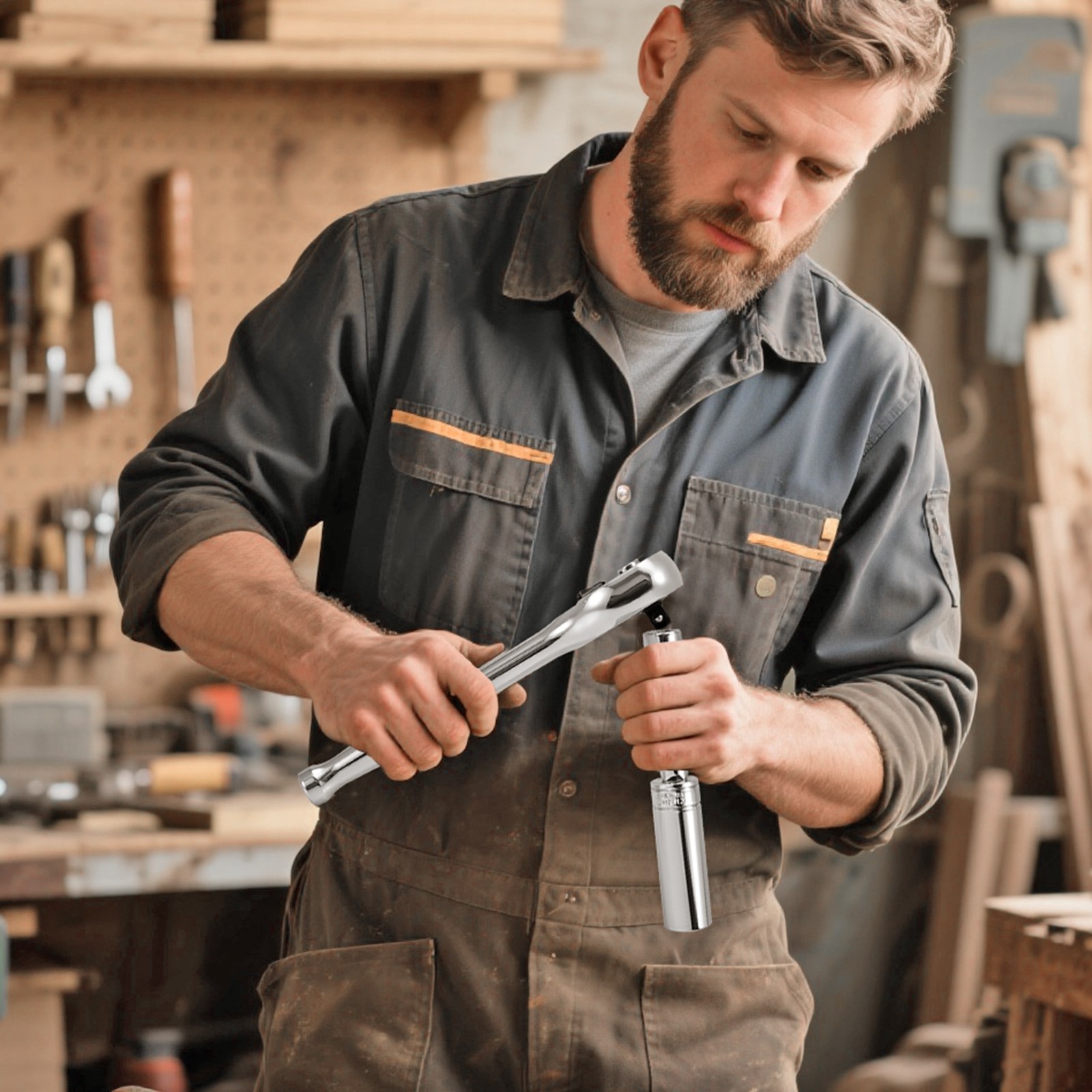 VEVOR Socket Set Socket and Ratchet Set 76 Pieces 3/8 inch Drive for Auto Repair