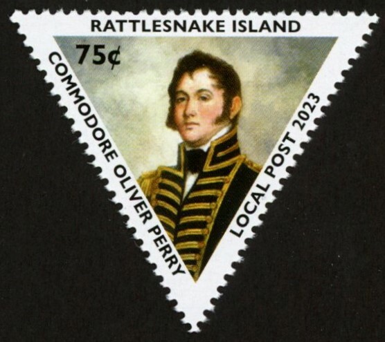 Rattlesnake Island Local Post Stamps NEW 2023 Battle of Lake Erie Perf & Imperf 