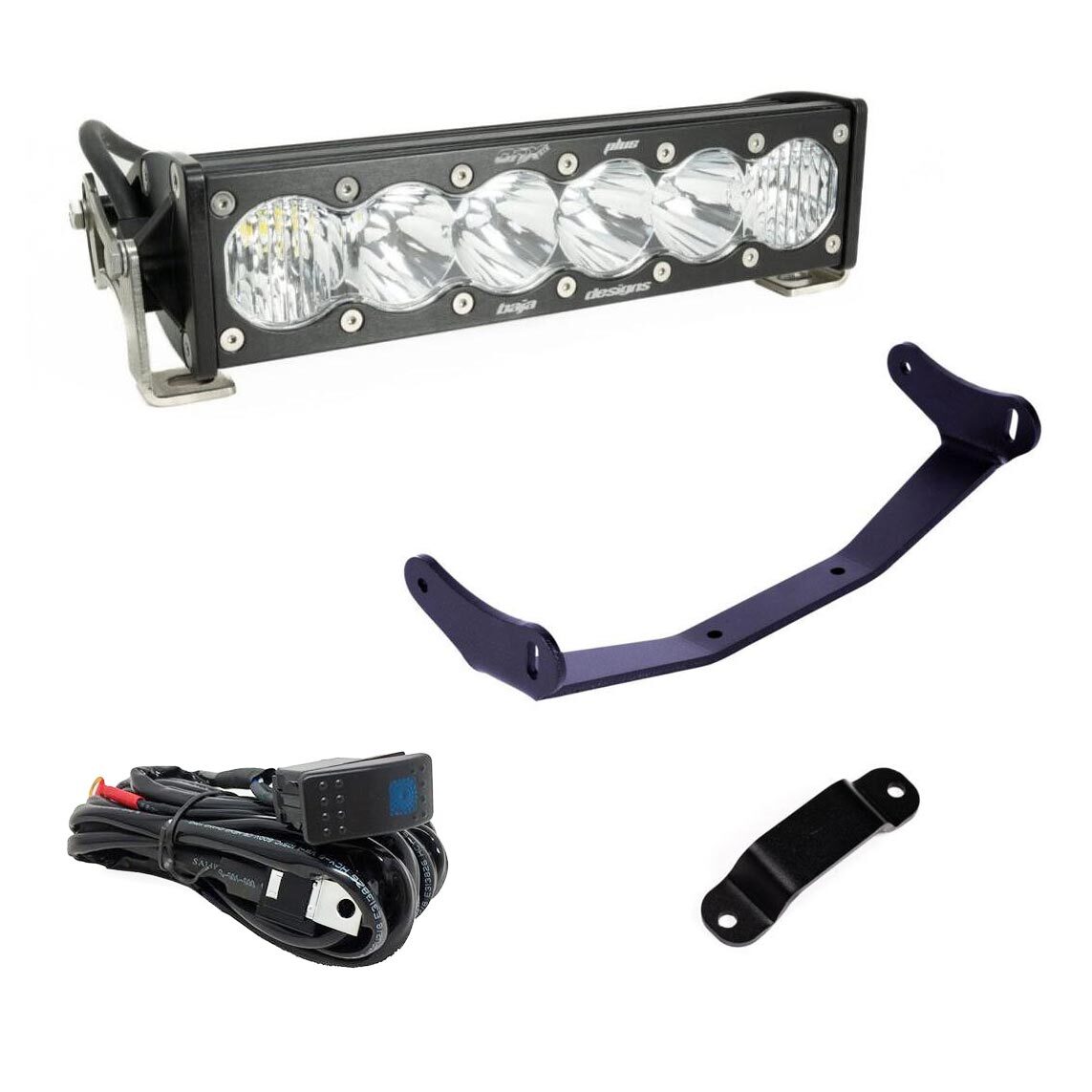 Baja Designs® OnX6+ 10" LED Light Bar Shock Tower Kit for 24+ Can-Am Maverick R