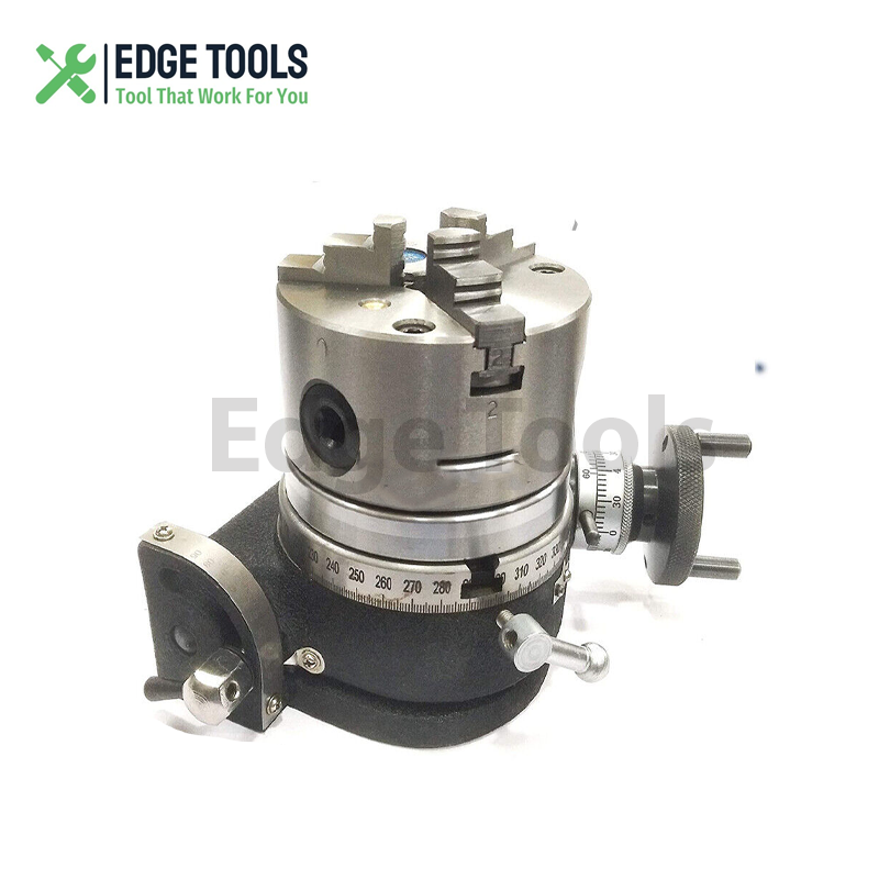 4" Inch Tilting Rotary Table With 100 mm Self Centering Chuck And Backplate USA