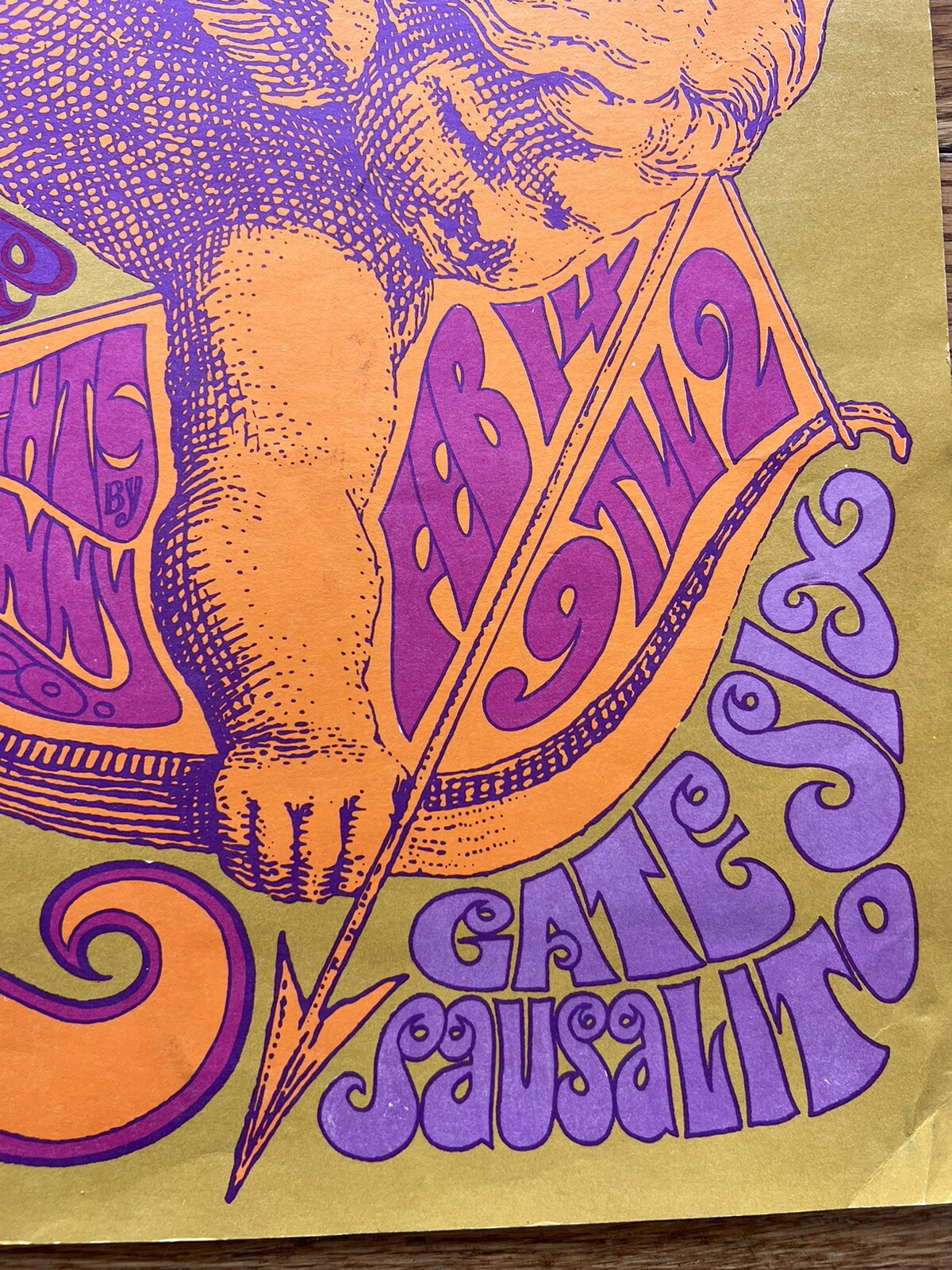 JANIS JOPLIN BIG BROTHER AND THE HOLDING COMPANY AT THE ARK VINTAGE POSTER 1967