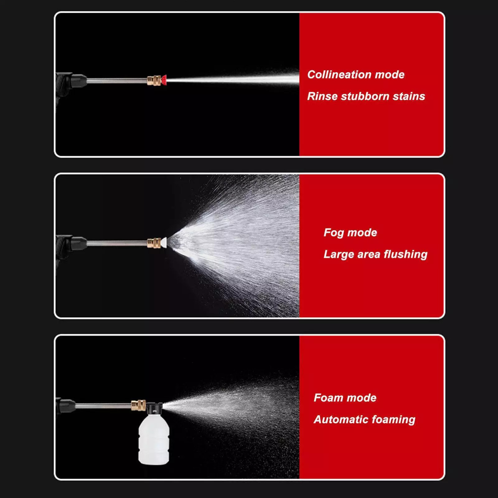 Portable Cordless Electric High Pressure Water Spray Gun Car Washer Cleaner Tool