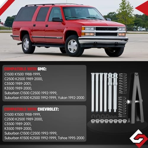 Door Hinge Pin and Bushing Repair Kit include Spring and Tool Fit for Chevy