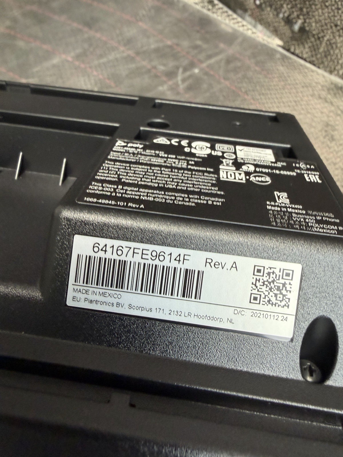 New Polycom VVX 450 w/ PWR Supply - 12-Line IP Phone PoE 2200-48840-001 ShipFast