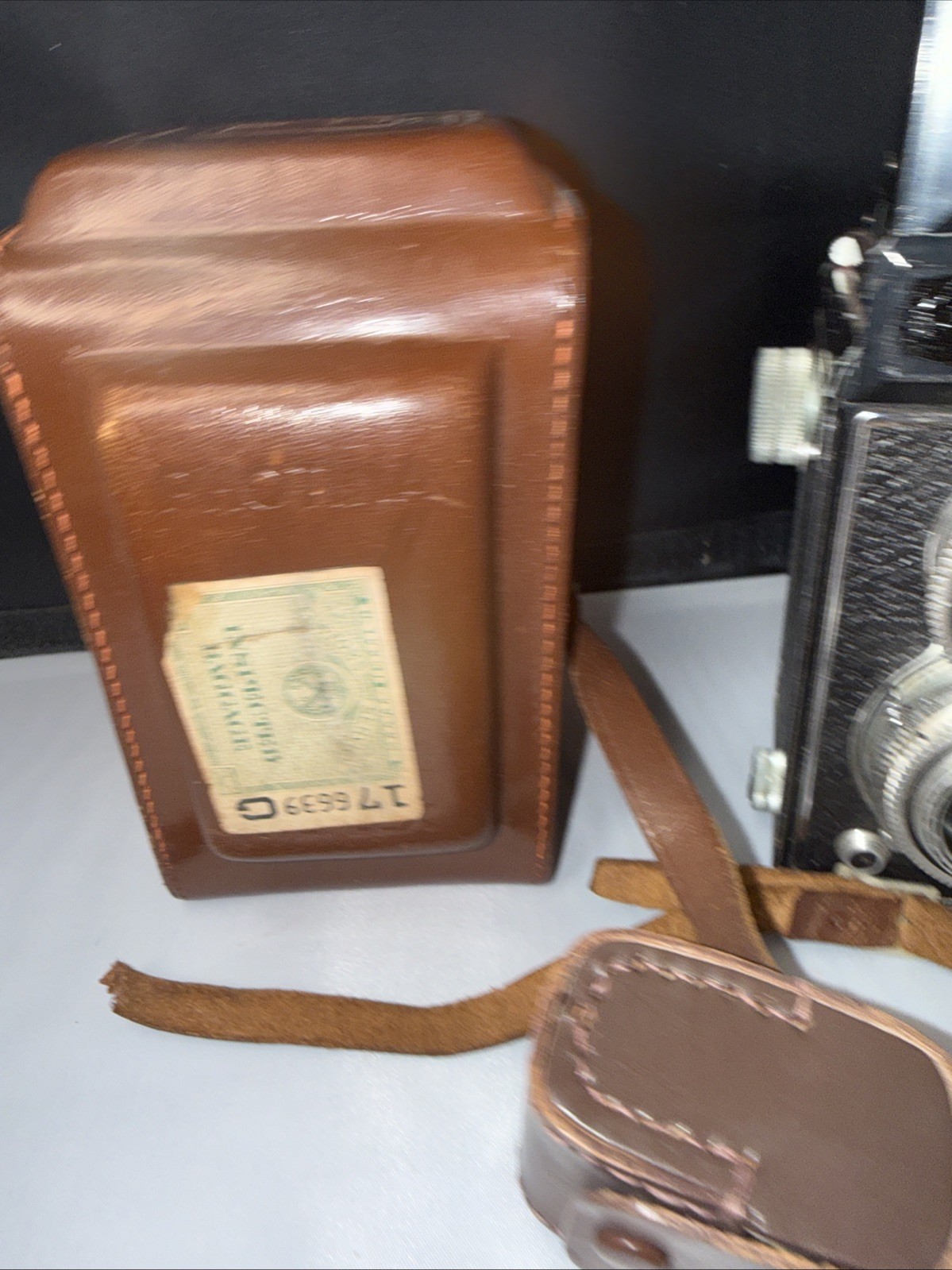 Antique Photina Reflex Camera With Case Untested