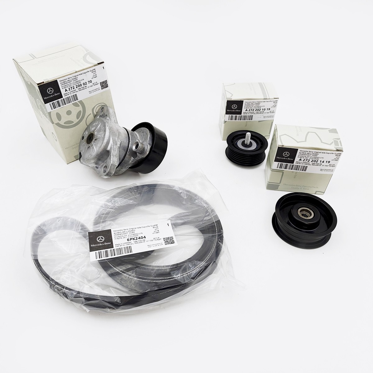 Kit for Mercedes C300 C350 E350 E550 NEW Serpentine Belt Drive A2722000270