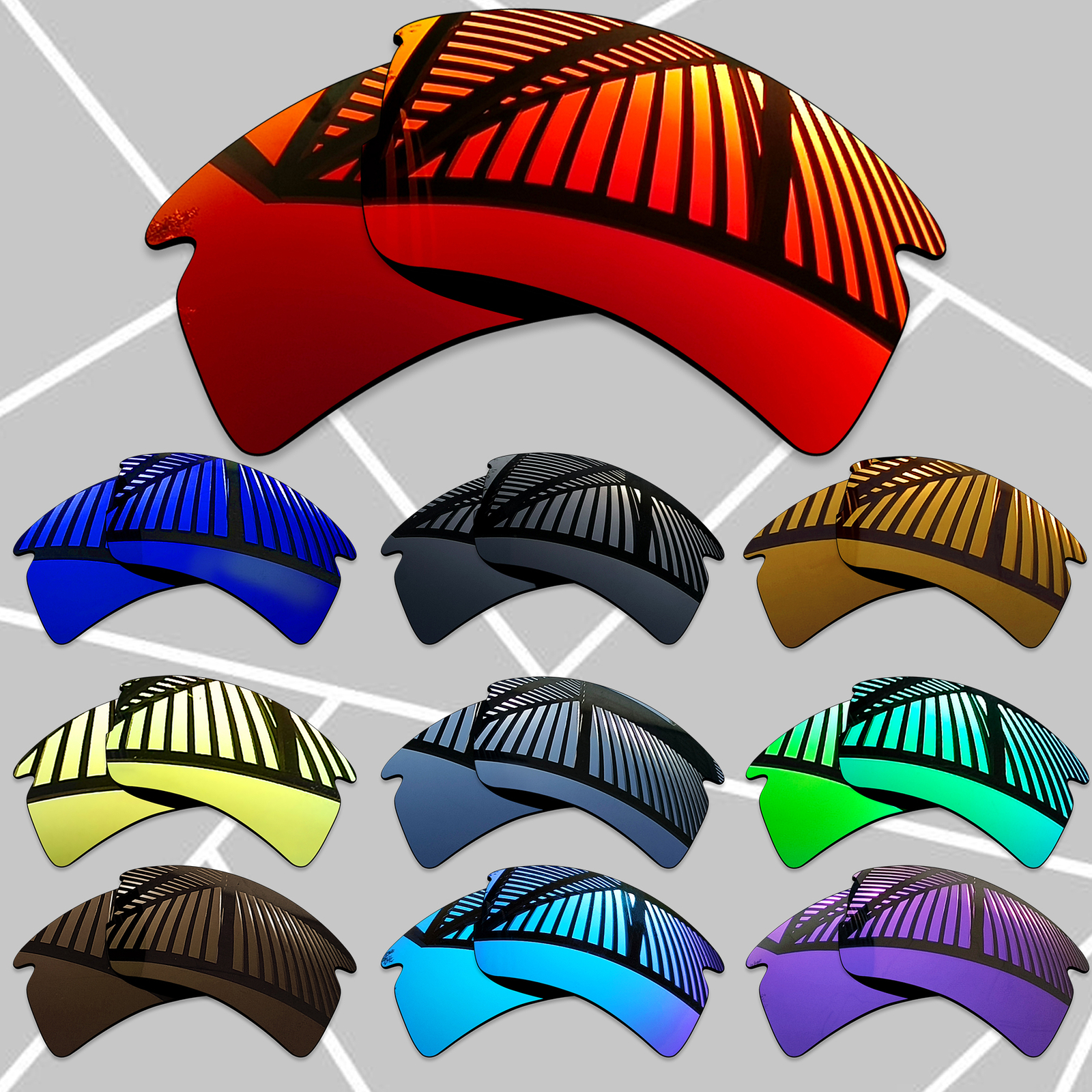 TRUE Polarized Replacement Lenses for-Oakley Flak 2.0 XL OO9188 Wholesales