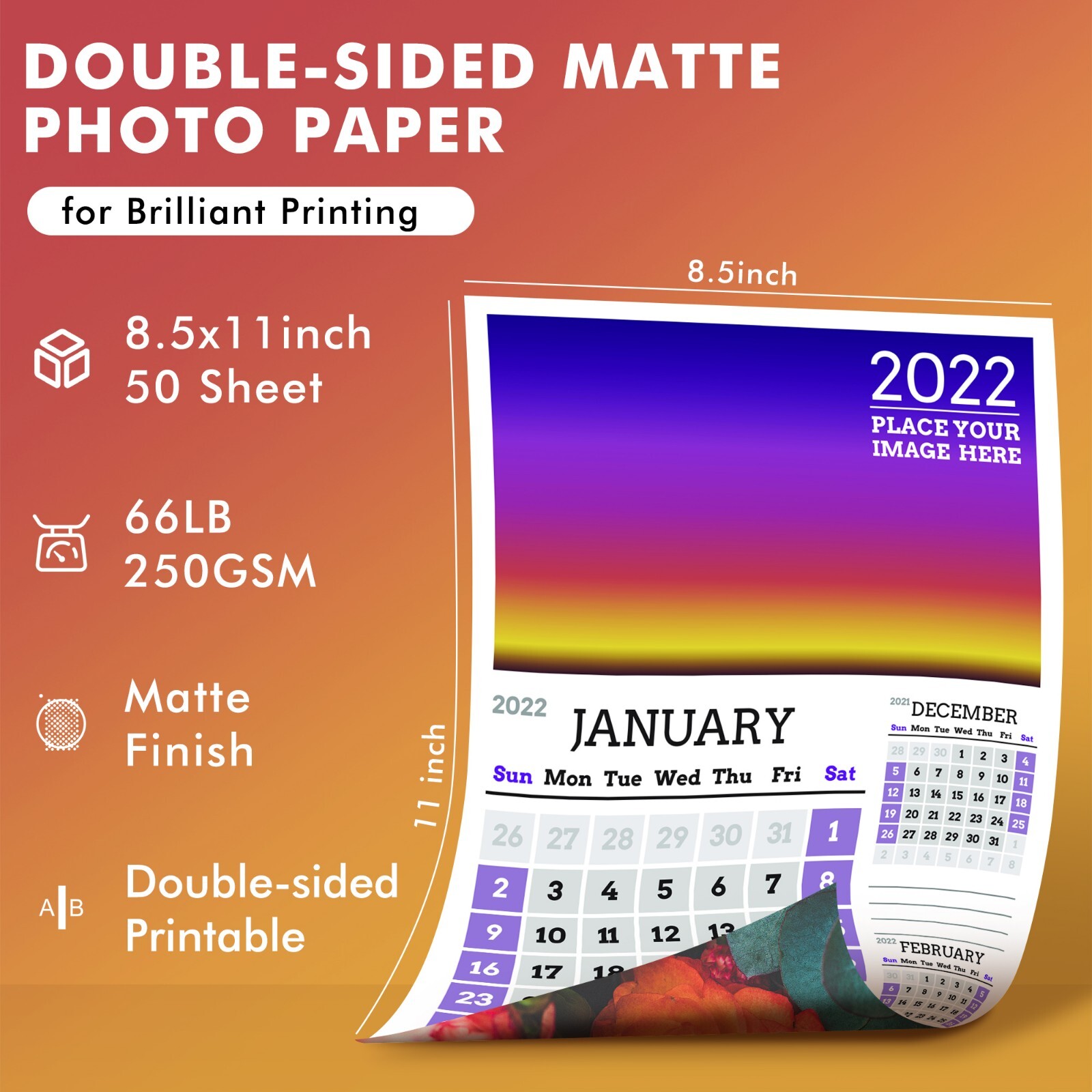 Lot Koala Double Sided Matte Photo Paper 8.5x11 66lb 250gsm Thick Inkjet Printer