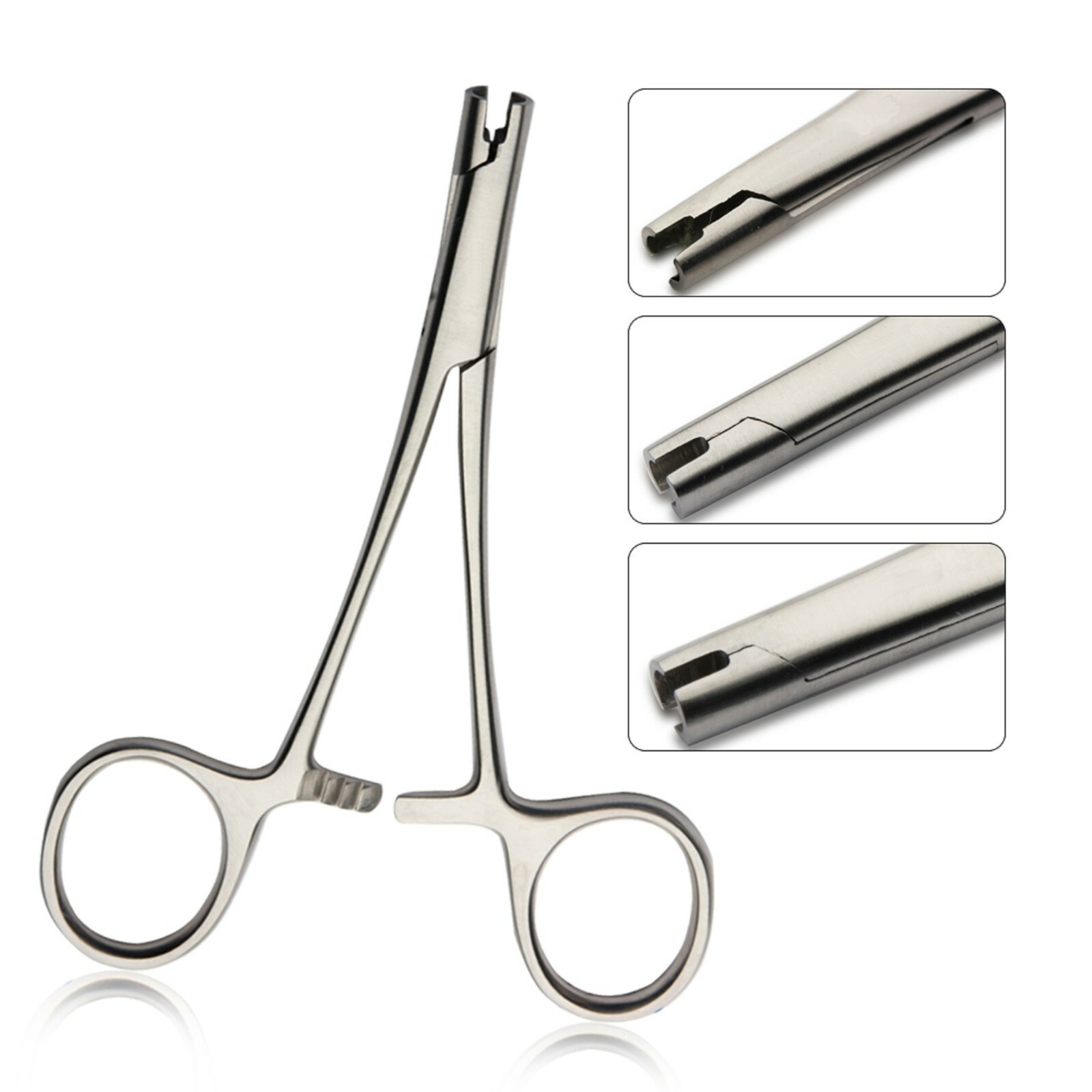 5mm Micro Dermal Insertion Surface Anchor Forceps 5" long Pierce Piercing Tool