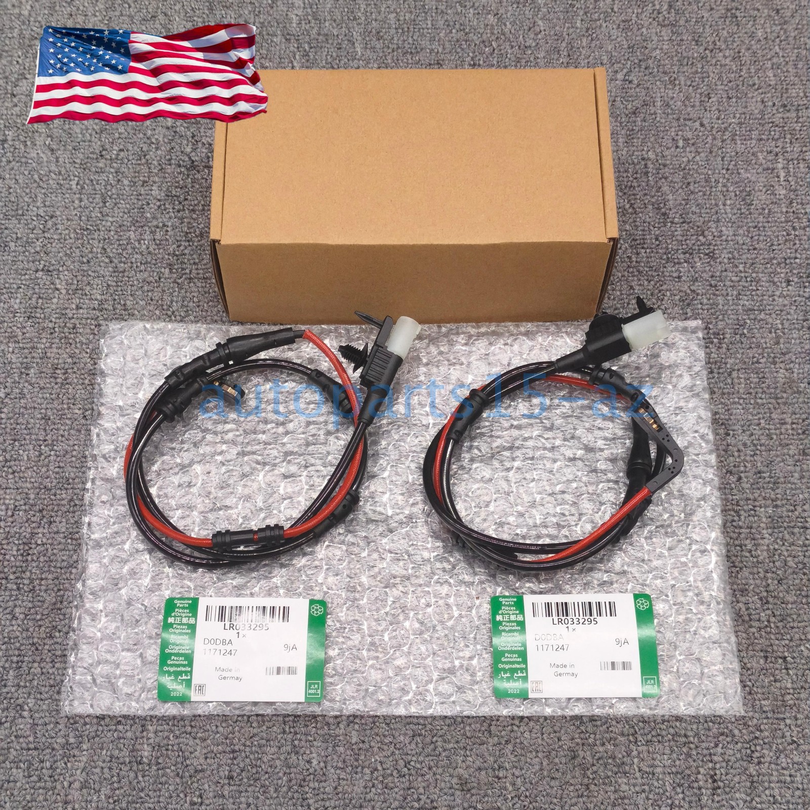 2pcs Rear Brake Pad Wear Sensor Indicator LR033295 for Land Rover Range Rover US