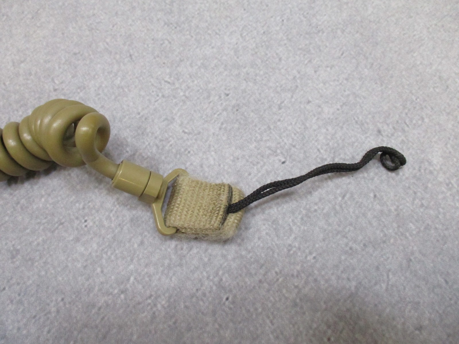 Gem-Tech Pistol Lanyard Dummy Cord Tactical Duty Gear Coiled Tan