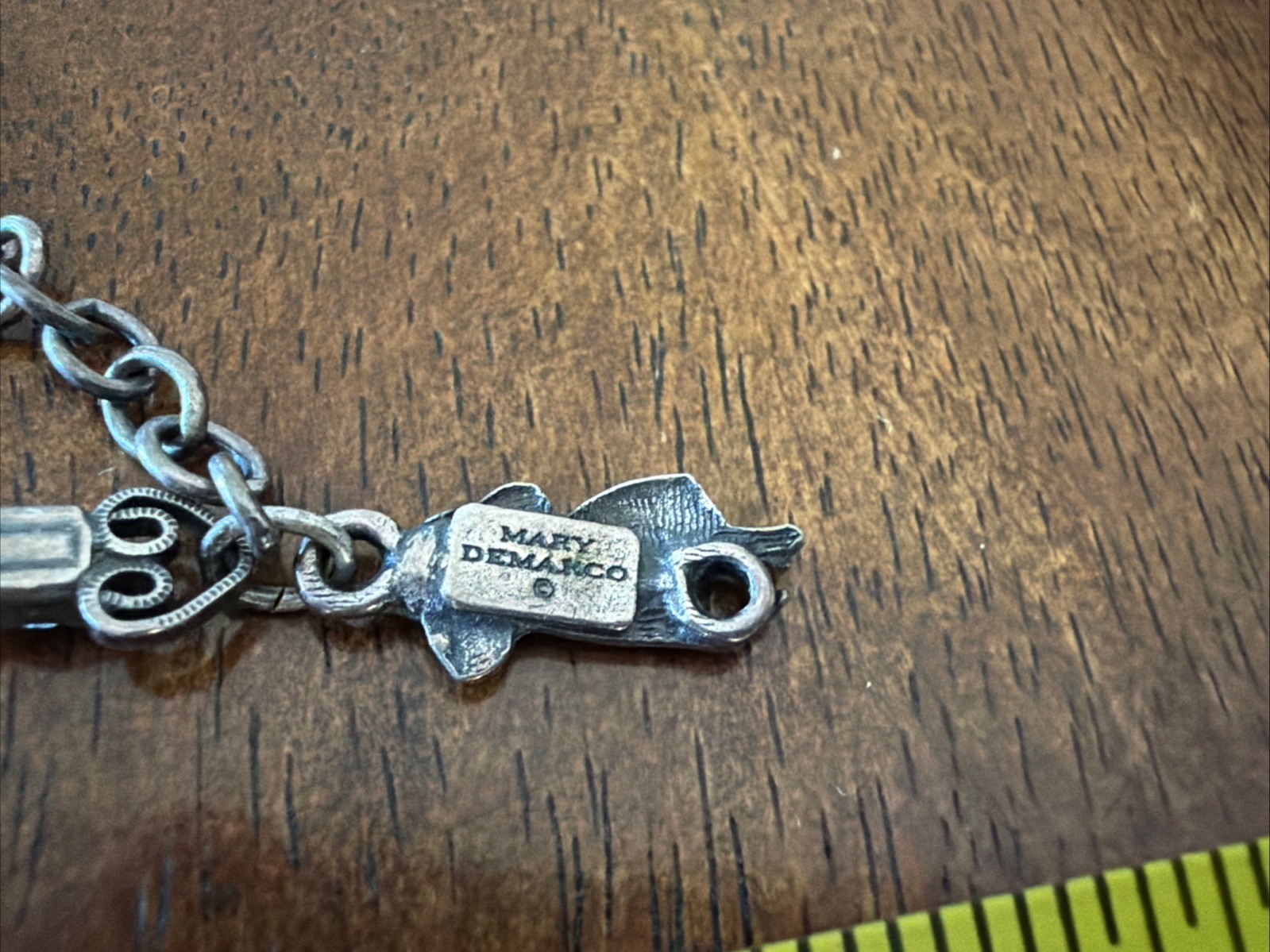 Mary Demarco Fairycore Rhinestone Tulip Glass Opal Hand Clasp Necklace 13"