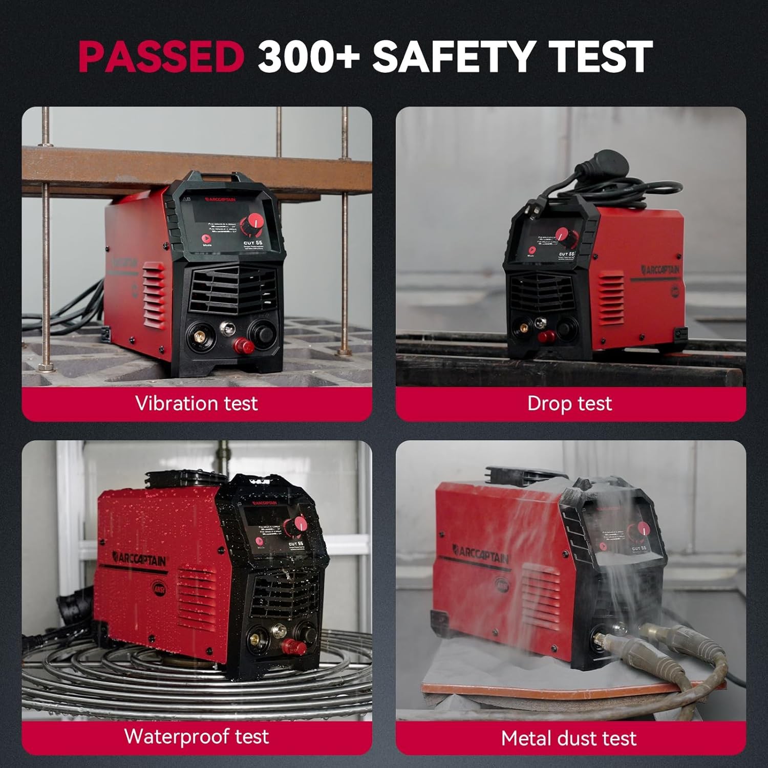 ARCCAPTAIN 55A Plasma Cutter Non-Touch Pilot ARC HF Air Plasma Cutting Machine
