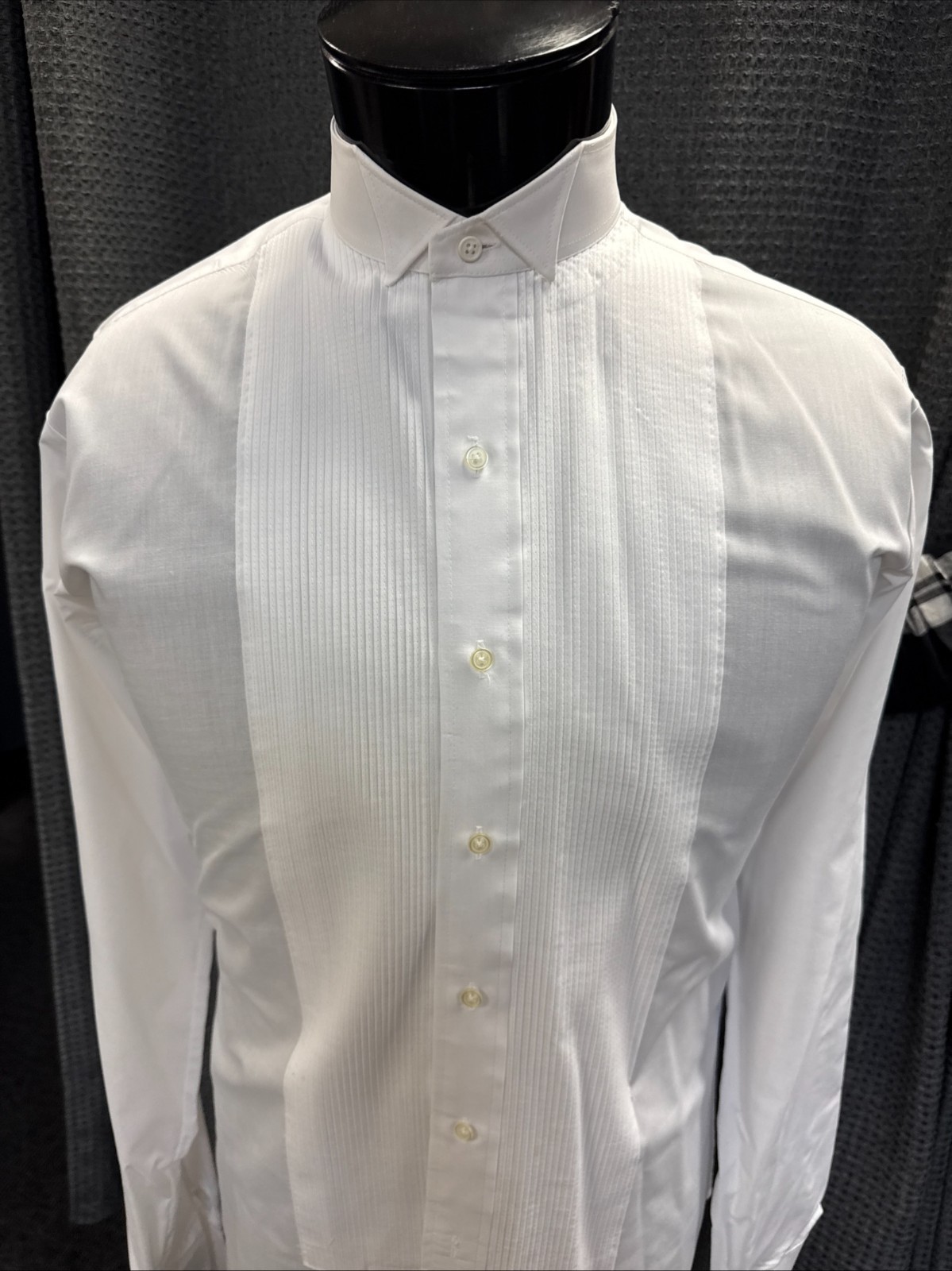 White Wing Collar Button Down Tuxedo Shirt (Formal Events)